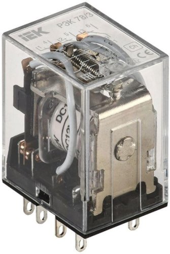 Реле промежуточное IEK ONI РЭК78/3(MY3) 5А 12В AC картинка